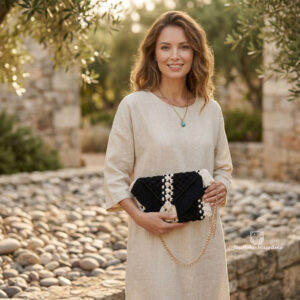 Bolso amor al macramé.