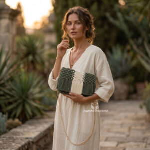 Bolso macramé horizonte.