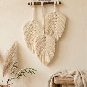 Decoración tapiz de macramé Colibrí.
