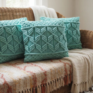 Cojín Bahamas menta 35x35.
