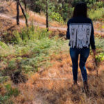 Campera con macramé anochecer.