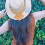 Toquilla para sombrero mostaza.