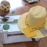 Toquilla para sombrero mostaza.