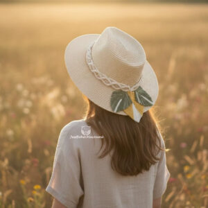 Sombrero con toquilla Plumas.