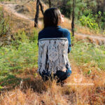 Campera con macramé anochecer.