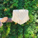 Bolso de macramé armonía beige.