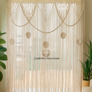 Cortina de macramé Lumina