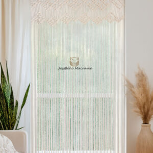 Cortina de macramé Solaria.