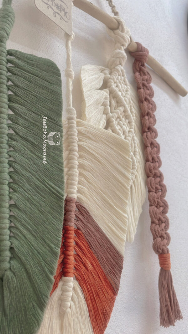 Tapiz de macramé Faisán.