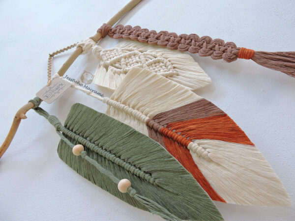 Tapiz de macramé Faisán.