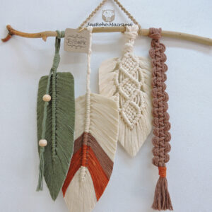Tapiz de macramé Faisán.