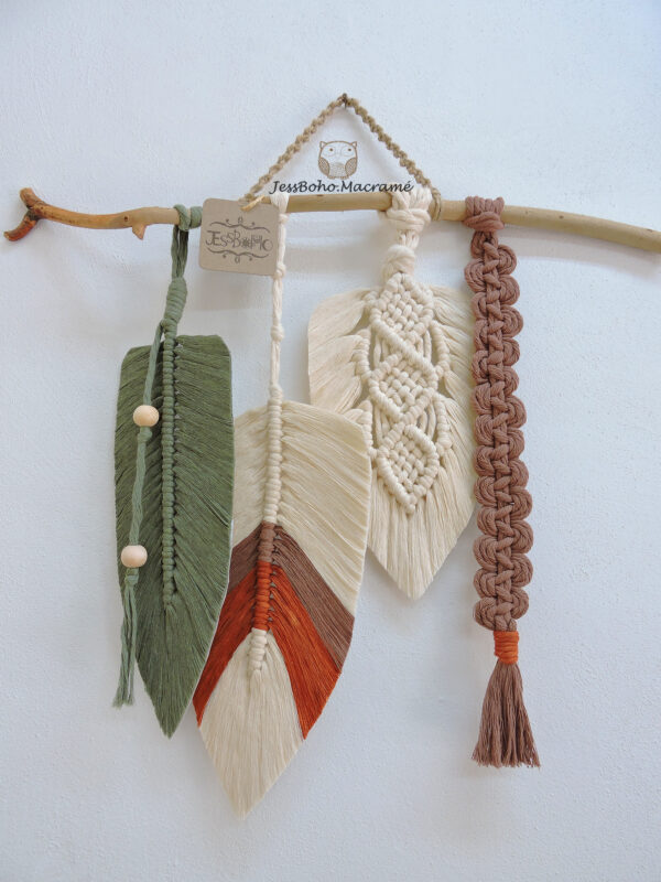 Tapiz de macramé Faisán.
