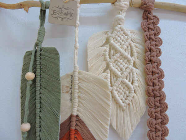 Tapiz de macramé Faisán.