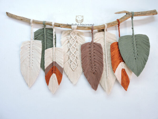 Tapiz Flamenco de macramé.
