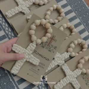 Decenarios de macramé.