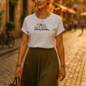 Blusa con bordado.