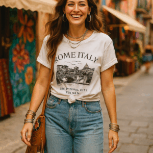 Camiseta con estampado.