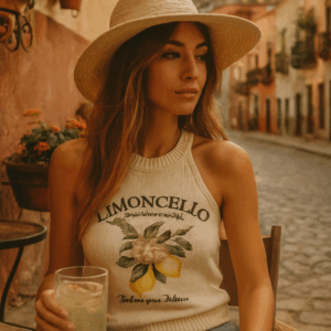 Top con estampado limoncello.