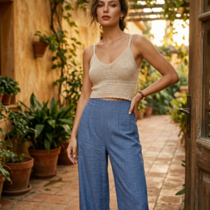 Pantalones de cintura alta.